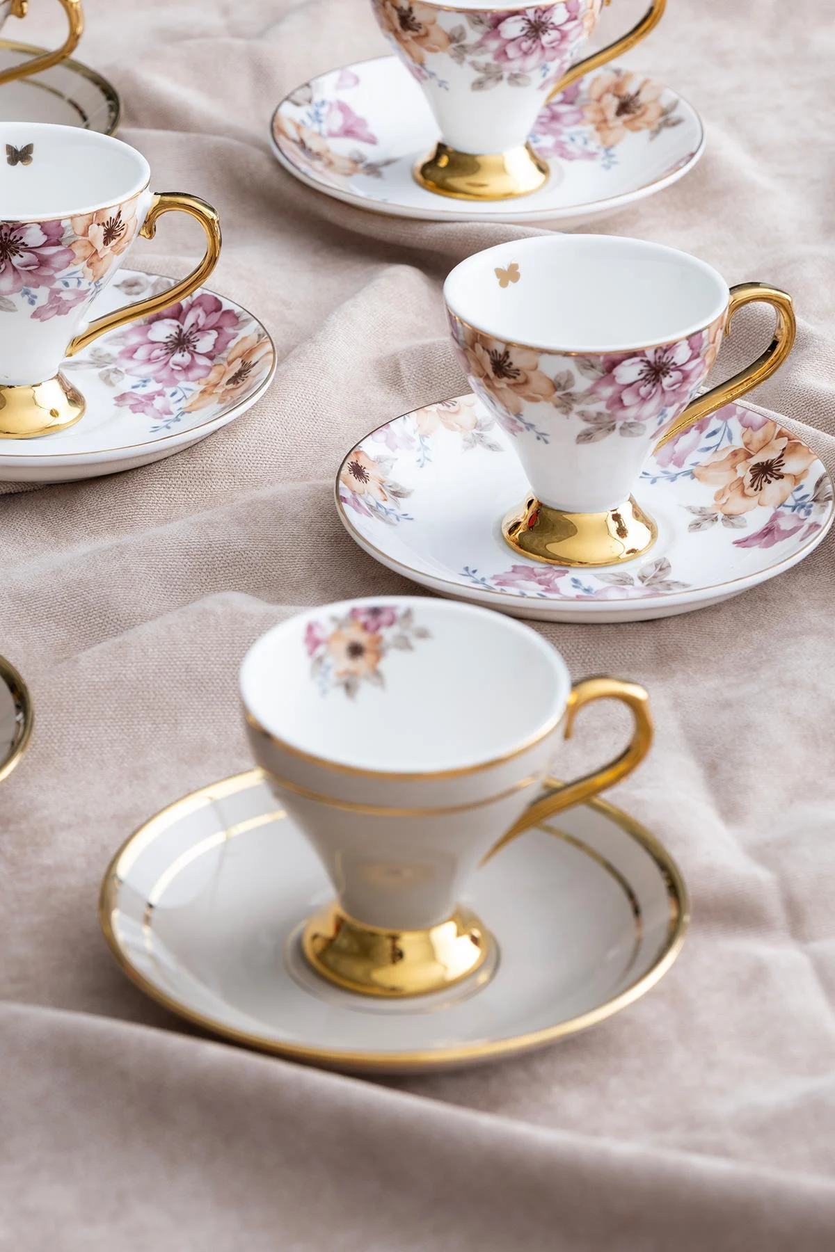 Royalty 6 Kişilik Porselen Kahve Fincanı Takımı - 90 ml · 6. fotoğraf