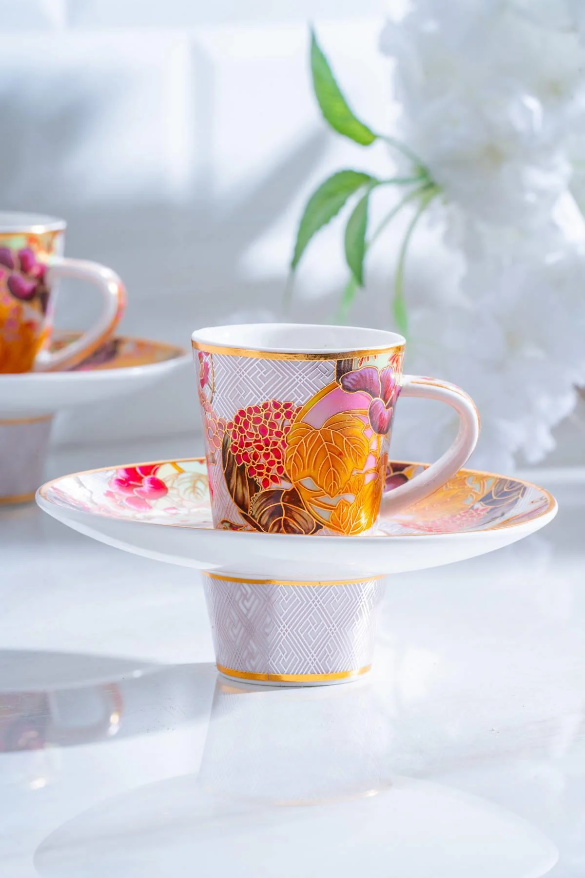 Dream 6 Kişilik Porselen Kahve Fincanı Takımı - 90 ml · 8. fotoğraf