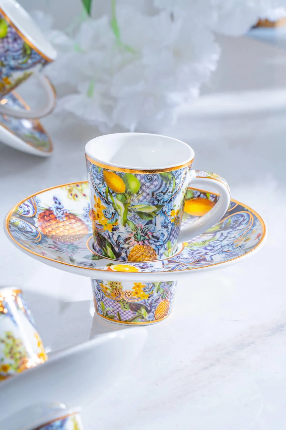 Capri 6 Kişilik Porselen Kahve Fincanı Takımı - 90 ml · 7. fotoğraf