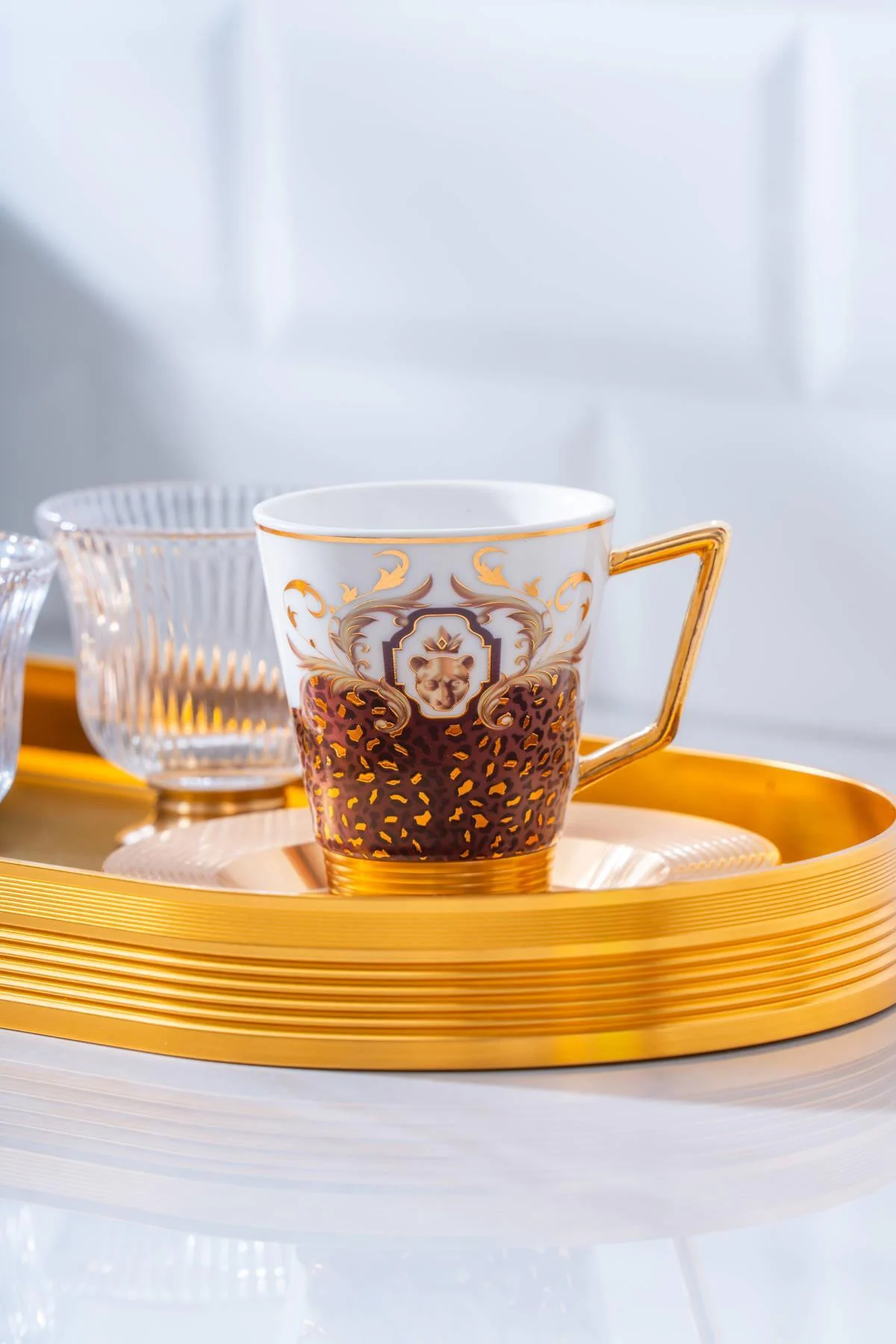 Pronto 2 Kişilik Cam Tepsili Kahve Fincanı Takımı - 90 ml · 3. fotoğraf