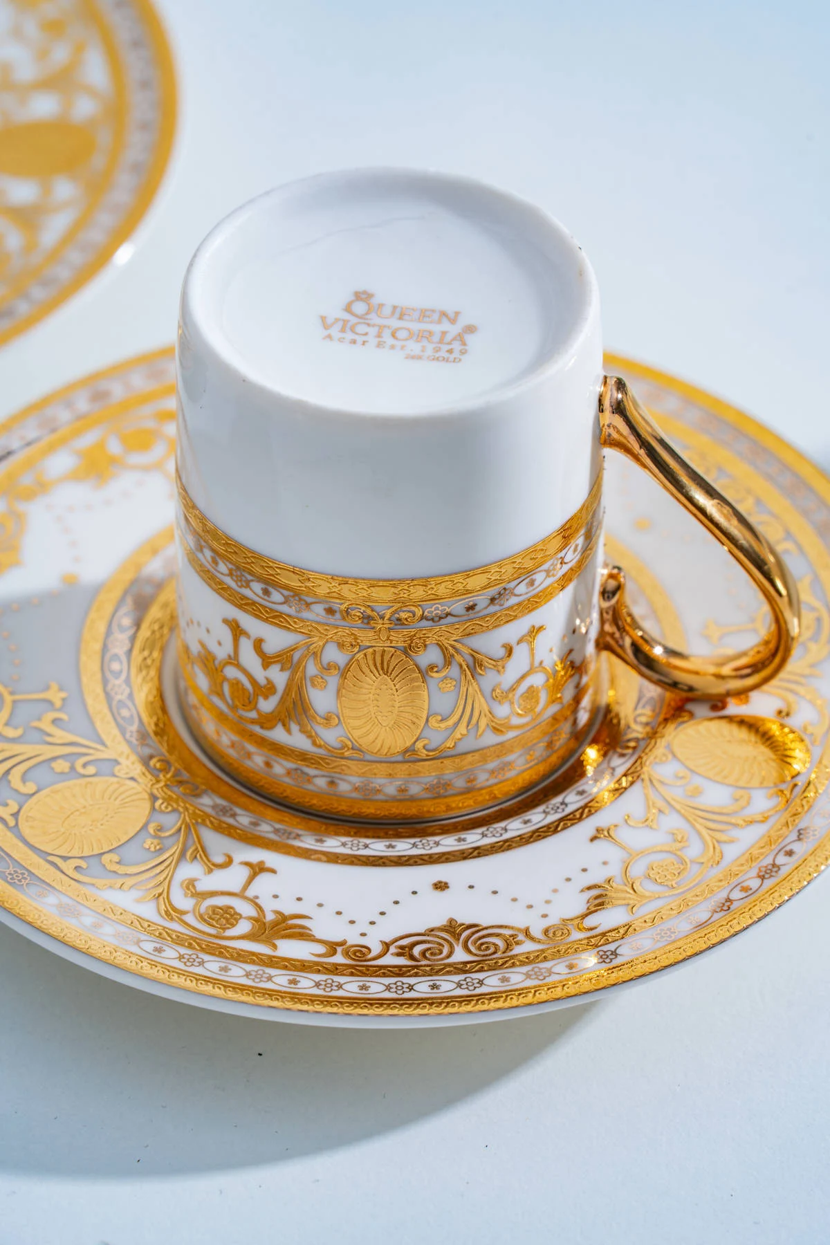 Joanne 24K Altın Detaylı 6 Kişilik Porselen Kahve Fincan Takımı - 90 ml · 8. fotoğraf