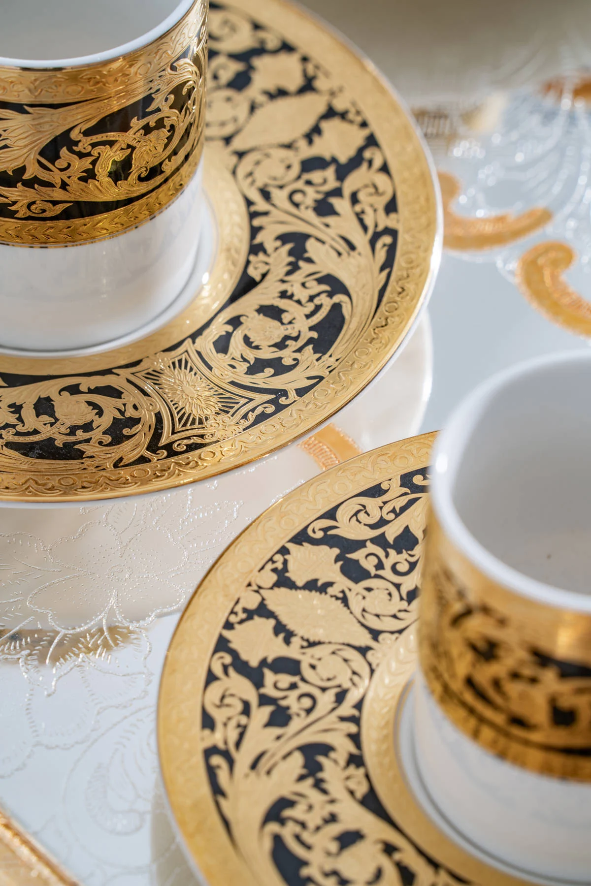 Martha 24K Altın Detaylı 6 Kişilik Porselen Kahve Fincan Takımı - 90 ml · 3. fotoğraf