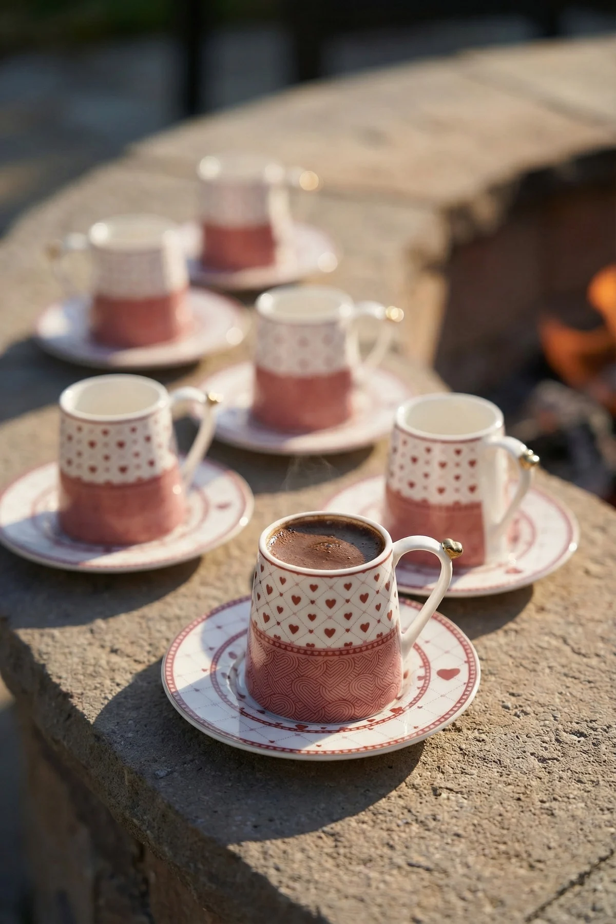 Faith 6 Kişilik Porselen Kahve Fincan Takımı - 90 ml · 2. fotoğraf