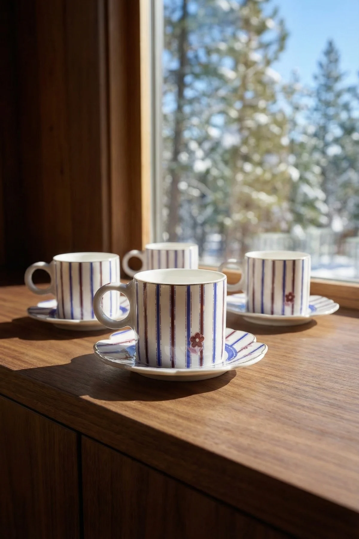 Mabel 6 Kişilik Porselen Kahve Fincanı Takımı - 90 ml · 2. fotoğraf