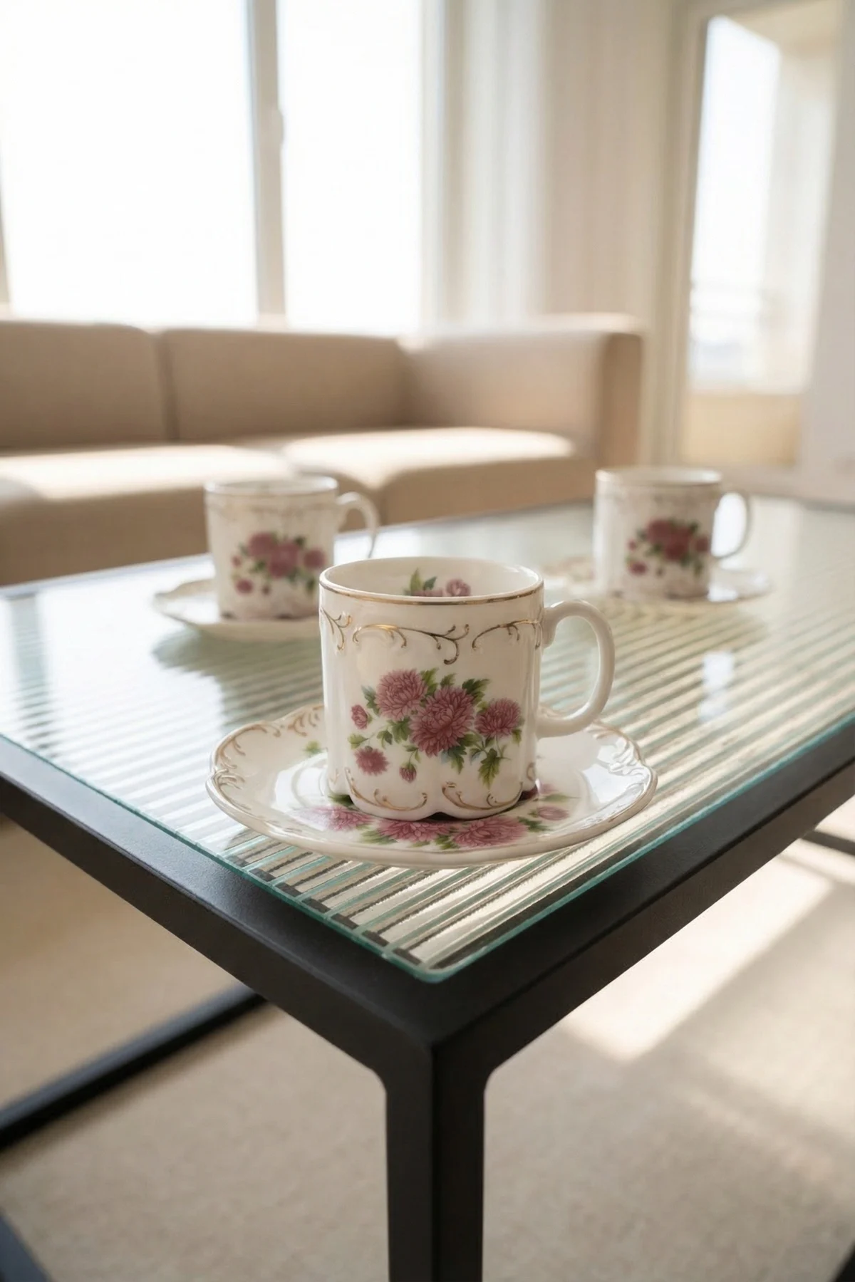 Dorothea 6 Kişilik Porselen Kahve Fincan Takımı - 100 ml · 2. fotoğraf