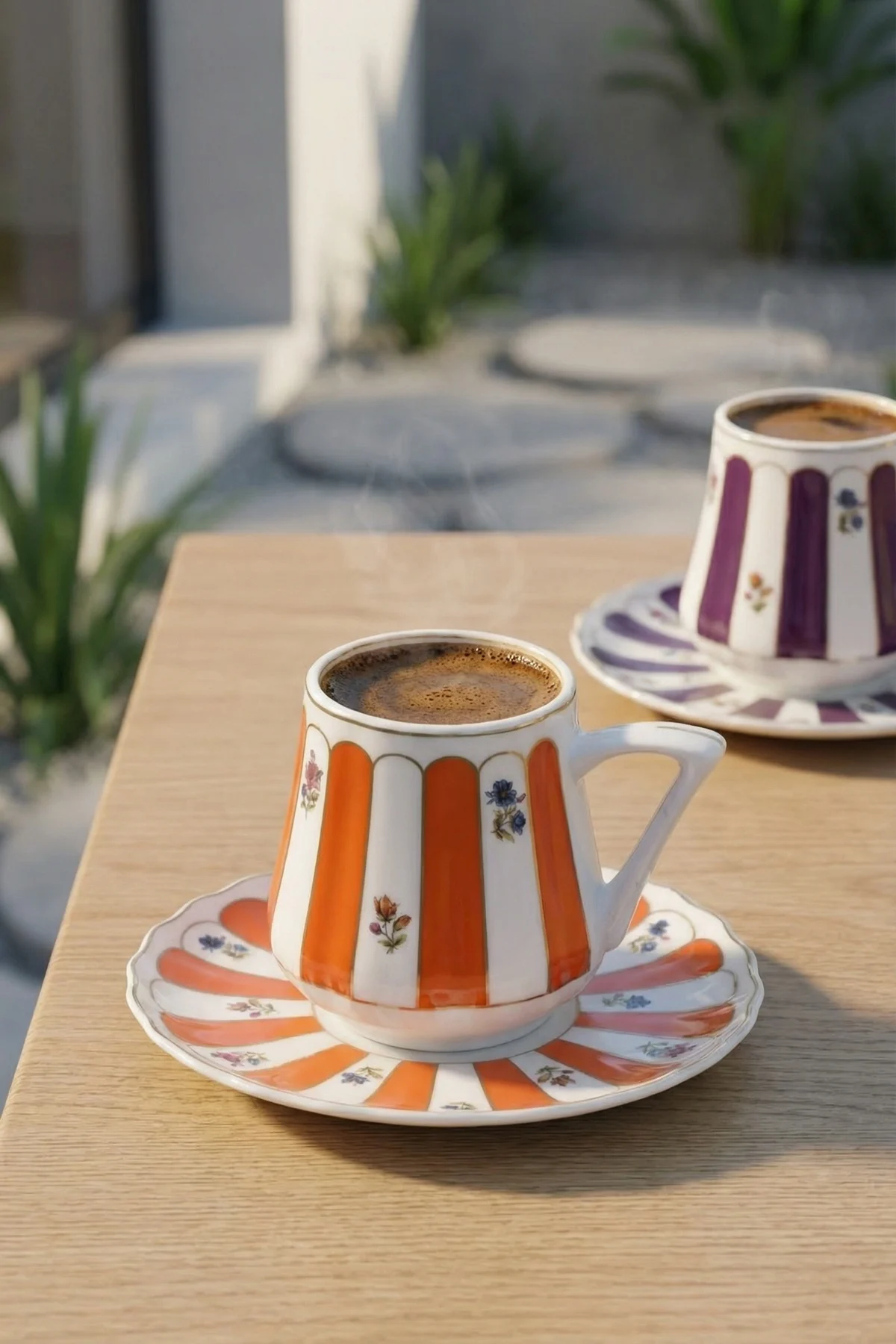 Anita 6 Kişilik Porselen Kahve Fincan Takımı - 90 ml · 2. fotoğraf