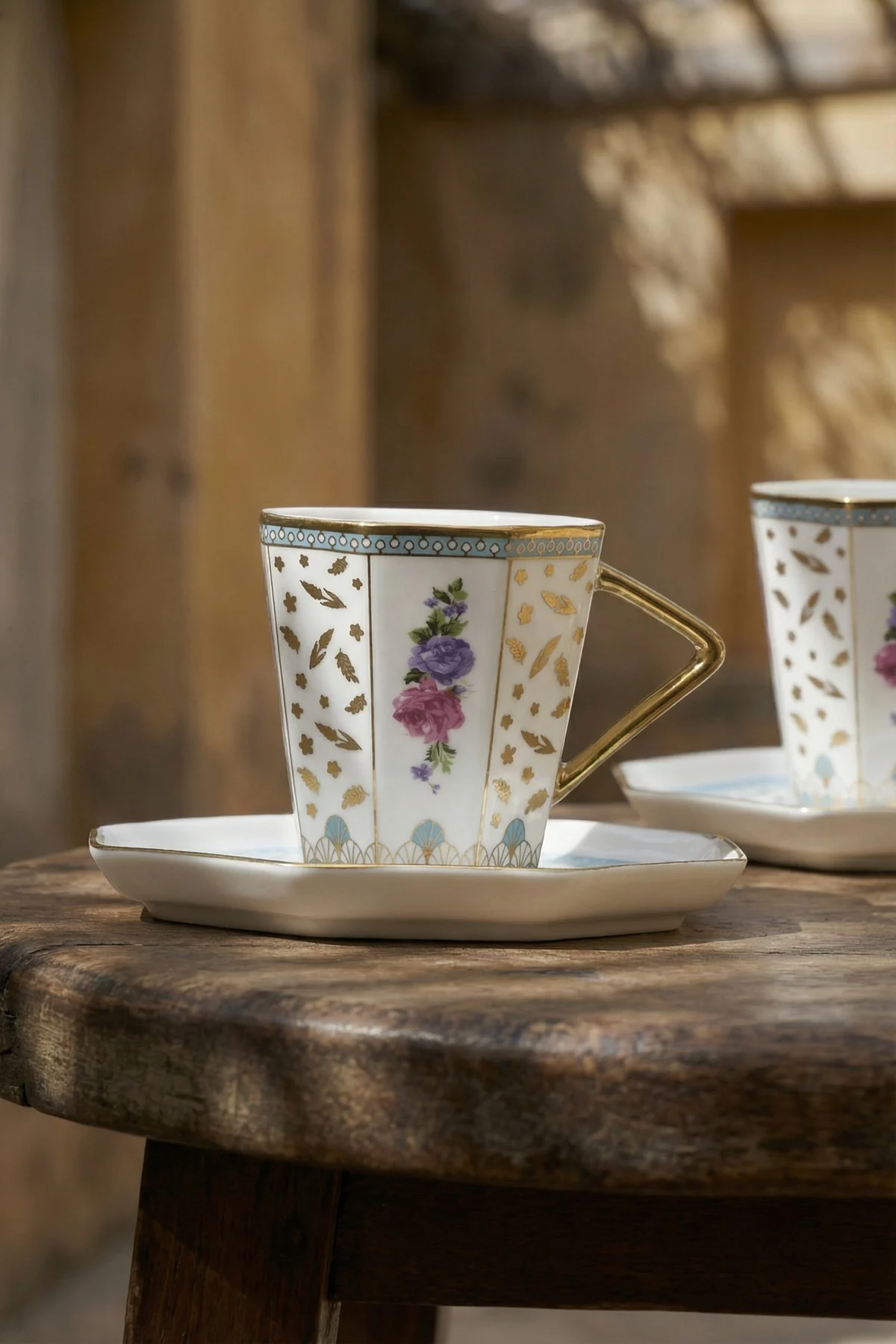 Valeria 6 Kişilik Porselen Kahve Fincan Takımı - 90 ml · 3. fotoğraf