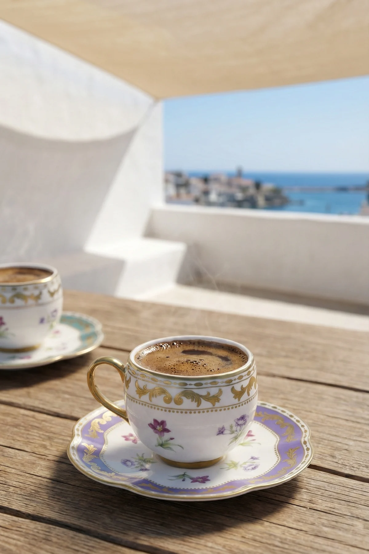 Jasmine 6 Kişilik Porselen Kahve Fincan Takımı - 90 ml · 3. fotoğraf