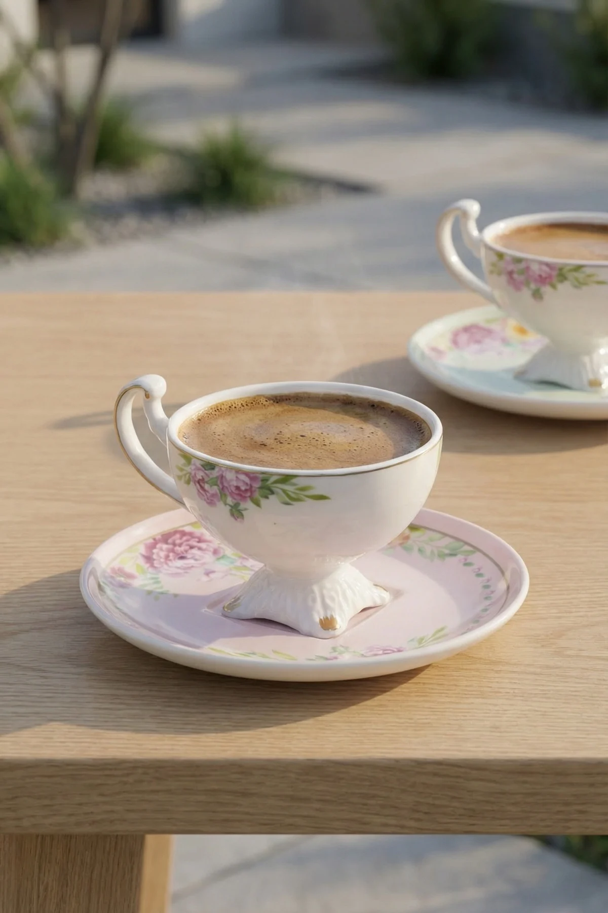 Margot 6 Kişilik Porselen Kahve Fincan Takımı - 90 ml · 2. fotoğraf