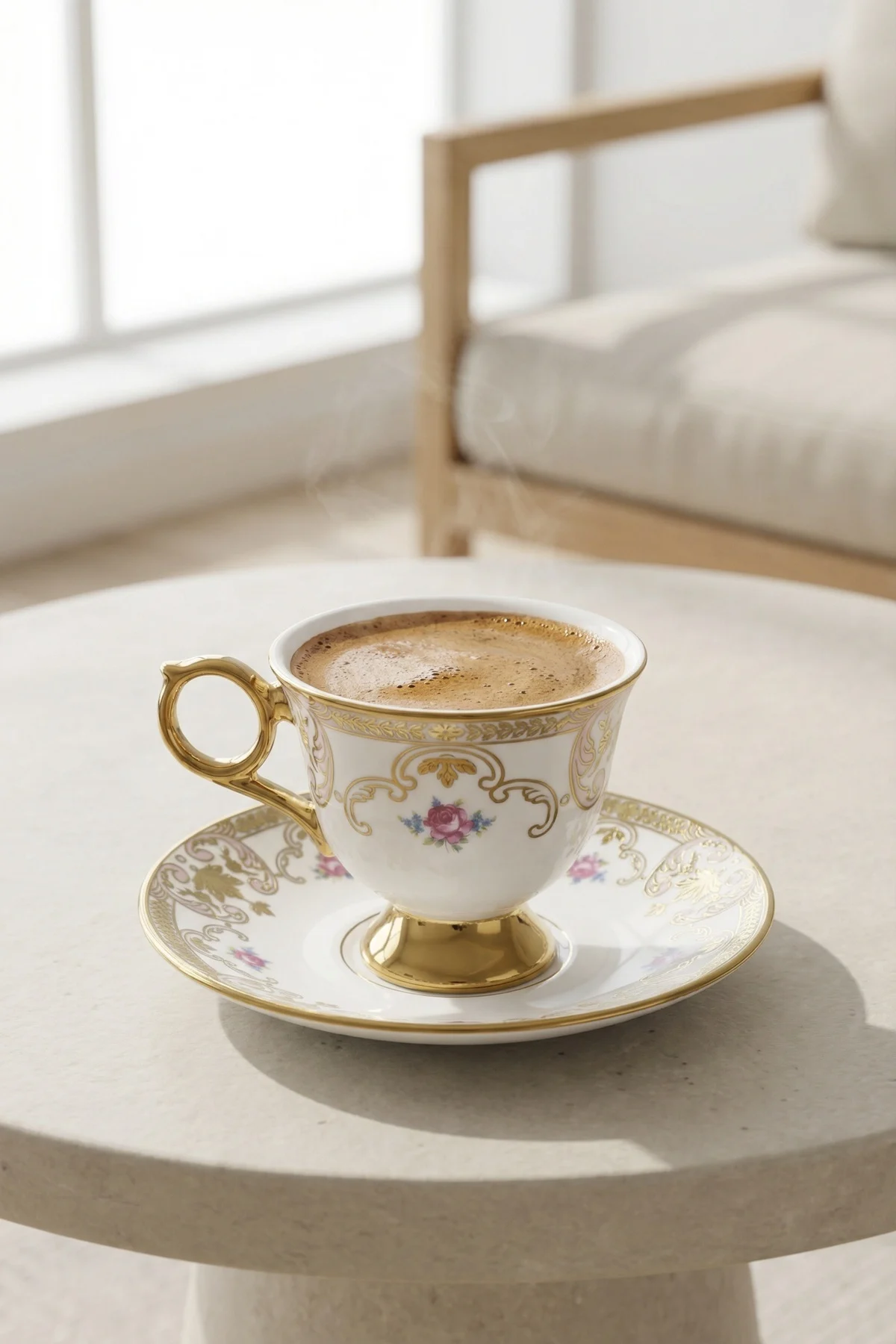 Perry 6 Kişilik Porselen Kahve Fincan Takımı - 90 ml · 3. fotoğraf
