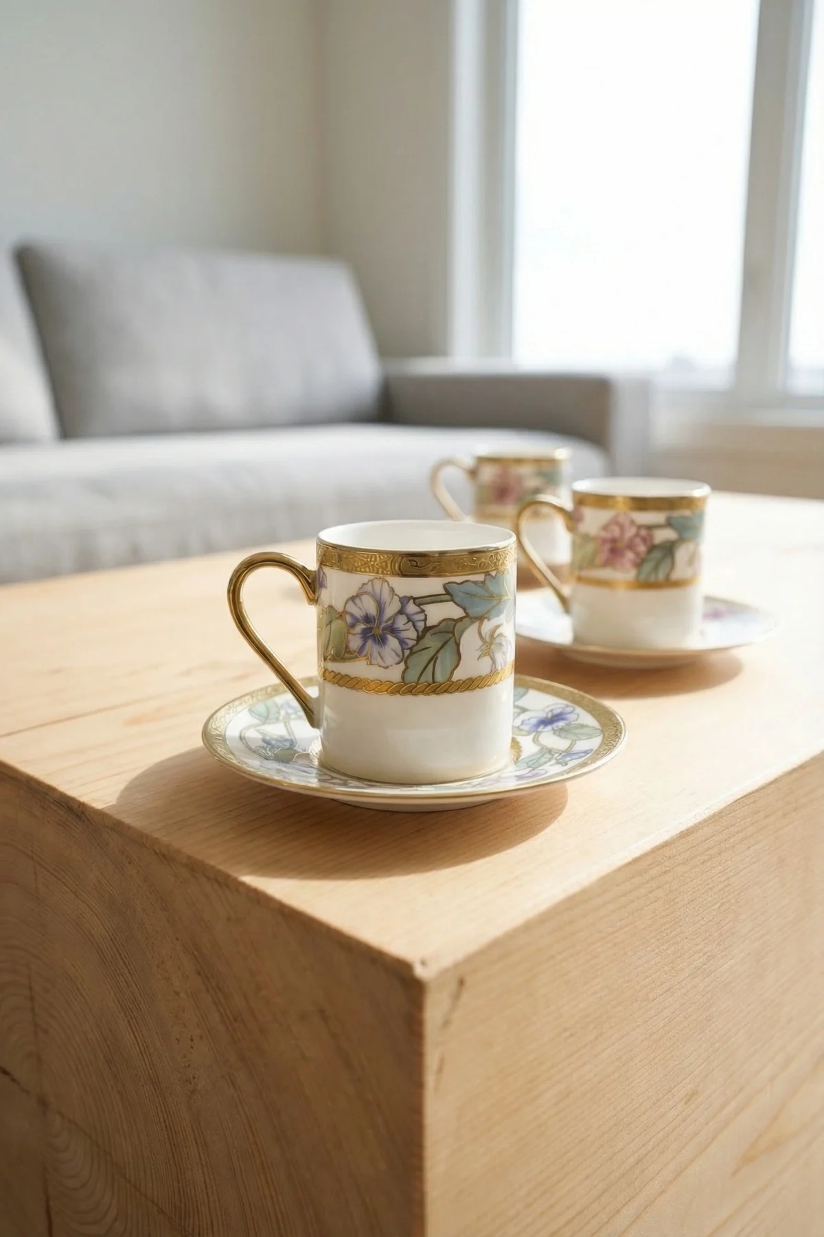 Portia 6 Kişilik Porselen Kahve Fincan Takımı - 90 ml · 2. fotoğraf