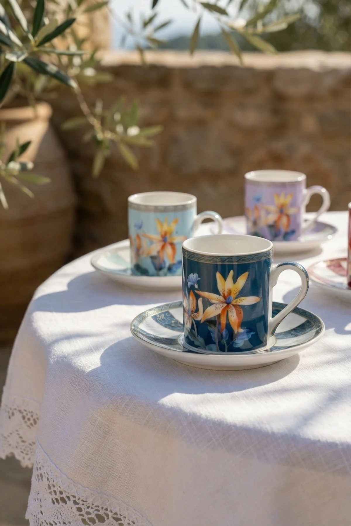 Bruna 6 Kişilik Porselen Kahve Fincan Takımı - 110 ml · 2. fotoğraf
