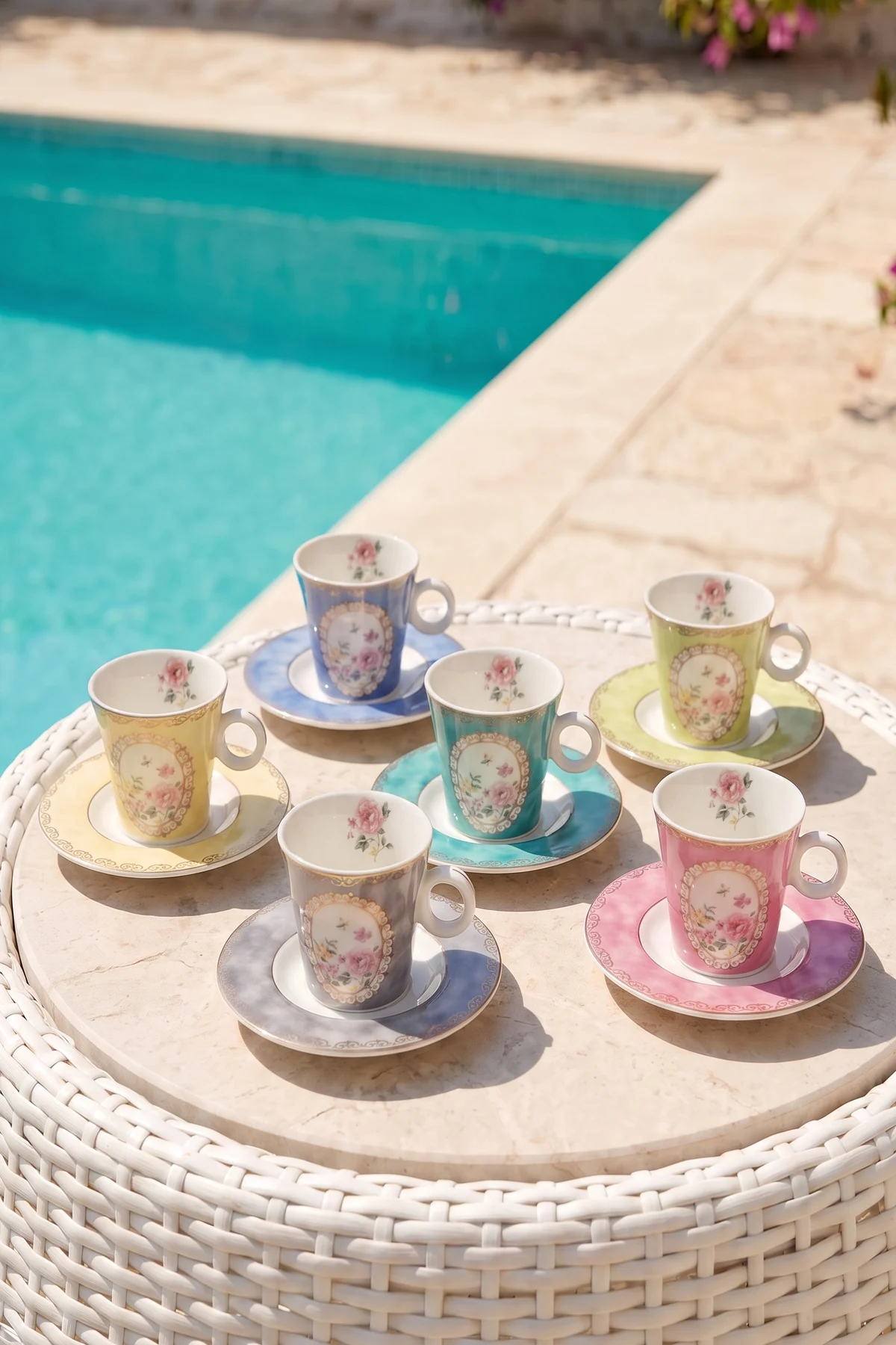 Hilda 6 Kişilik Porselen Kahve Fincanı Takımı - 90 ml · 2. fotoğraf