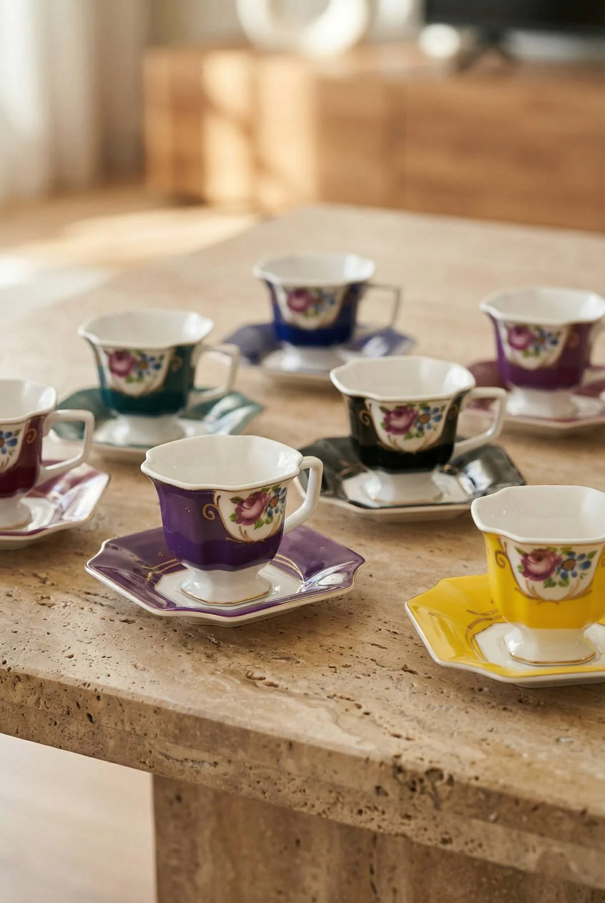 Tabitha 6 Kişilik Porselen Kahve Fincan Takımı - 90 ml · 2. fotoğraf