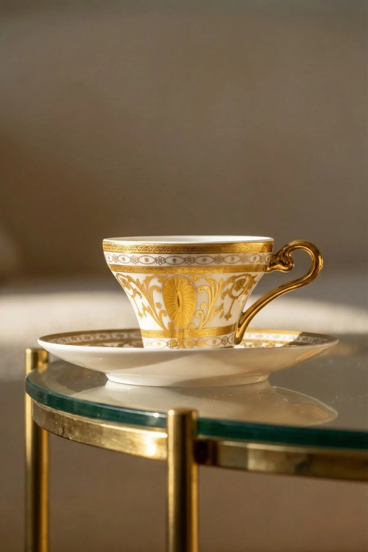 Villarie 24K Altın Detaylı 6 Kişilik Porselen Kahve Fincanı Takımı - 90 ml · 2. fotoğraf