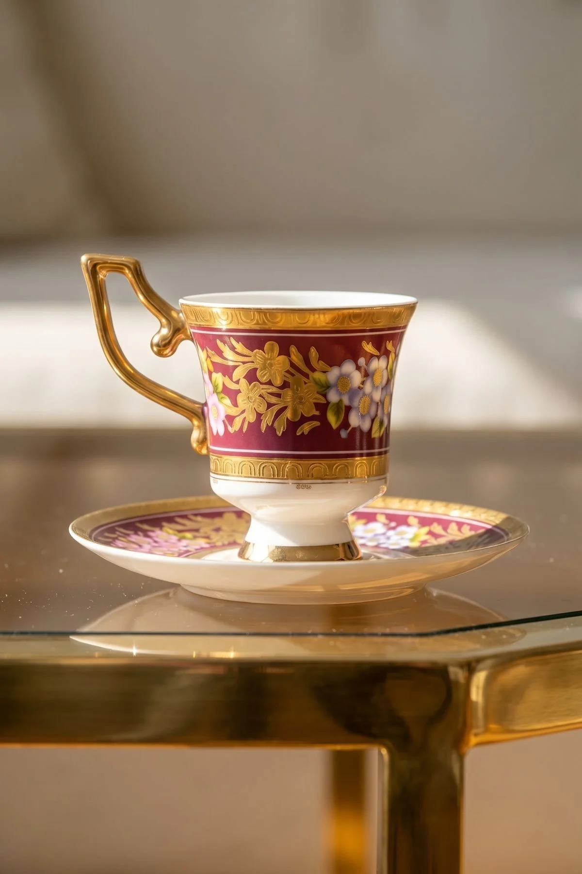 Ruperta 24K Altın Detaylı 6 Kişilik Porselen Kahve Fincanı Takımı - 90 ml · 2. fotoğraf