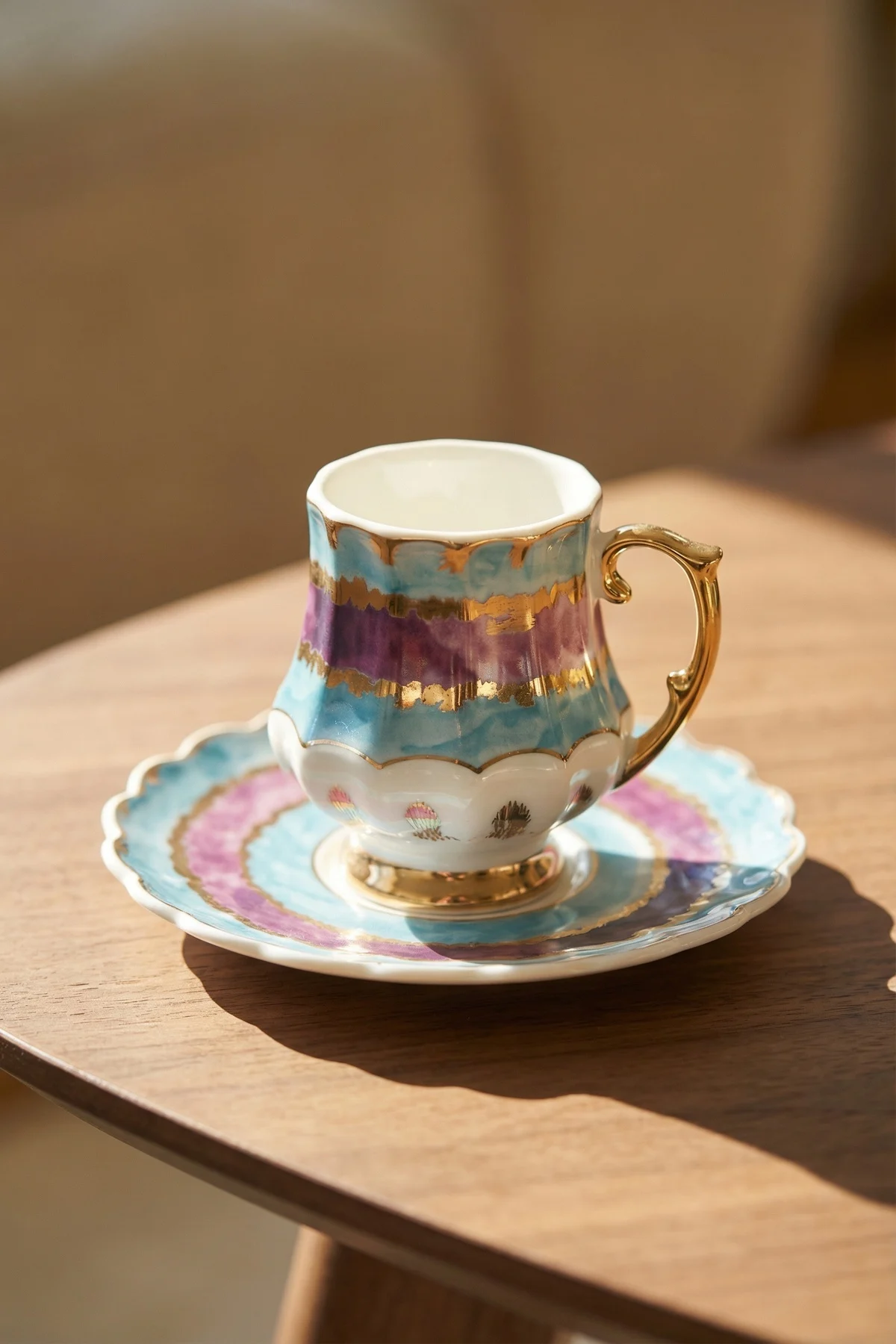Brenda 6 Kişilik Porselen Kahve Fincan Takımı - 90 ml · 2. fotoğraf