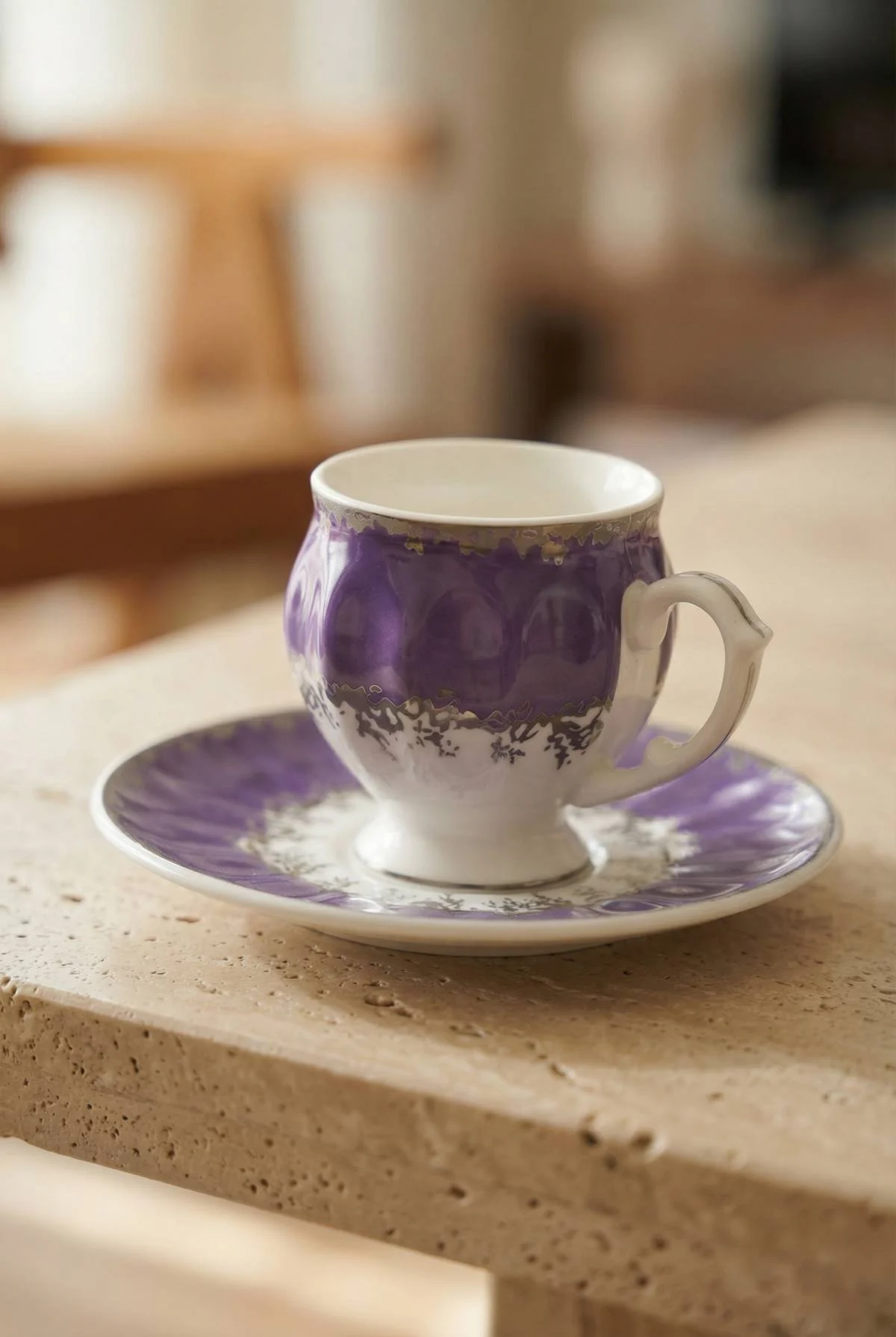 Elise 6 Kişilik Porselen Kahve Fincan Takımı - 90 ml · 2. fotoğraf