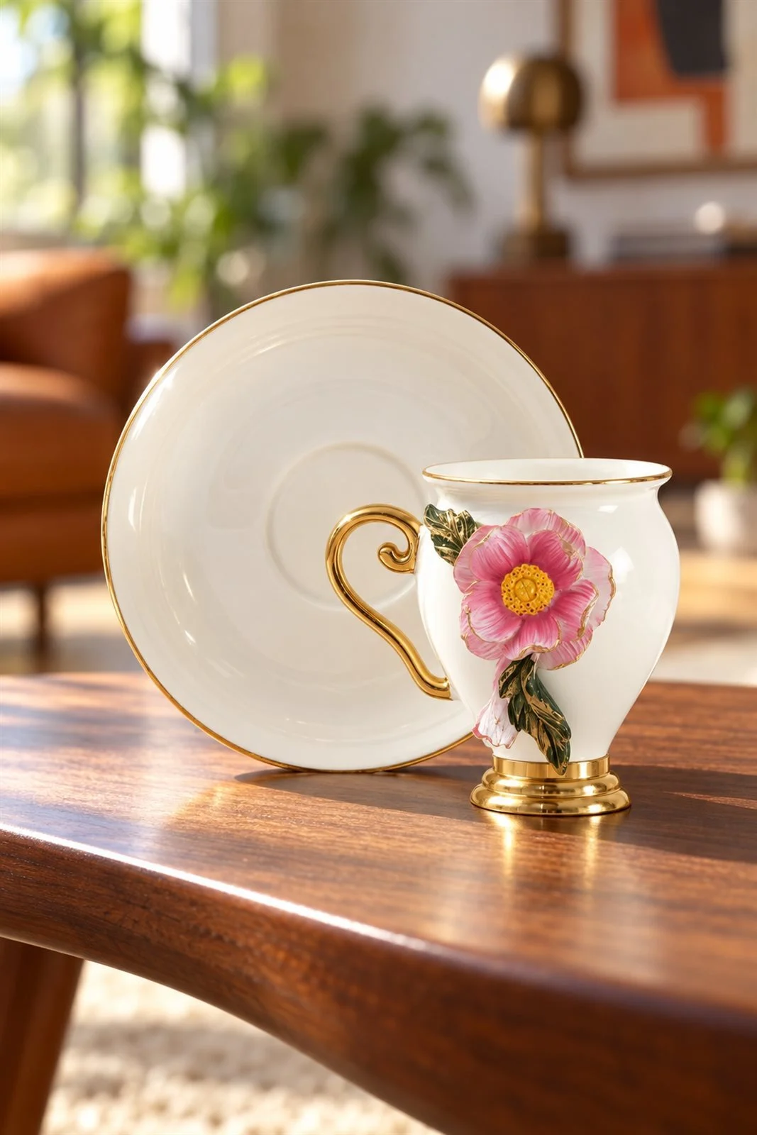 Country Sun 6 Kişilik Porselen Kahve Fincan Takımı - 90 ml · 10. fotoğraf