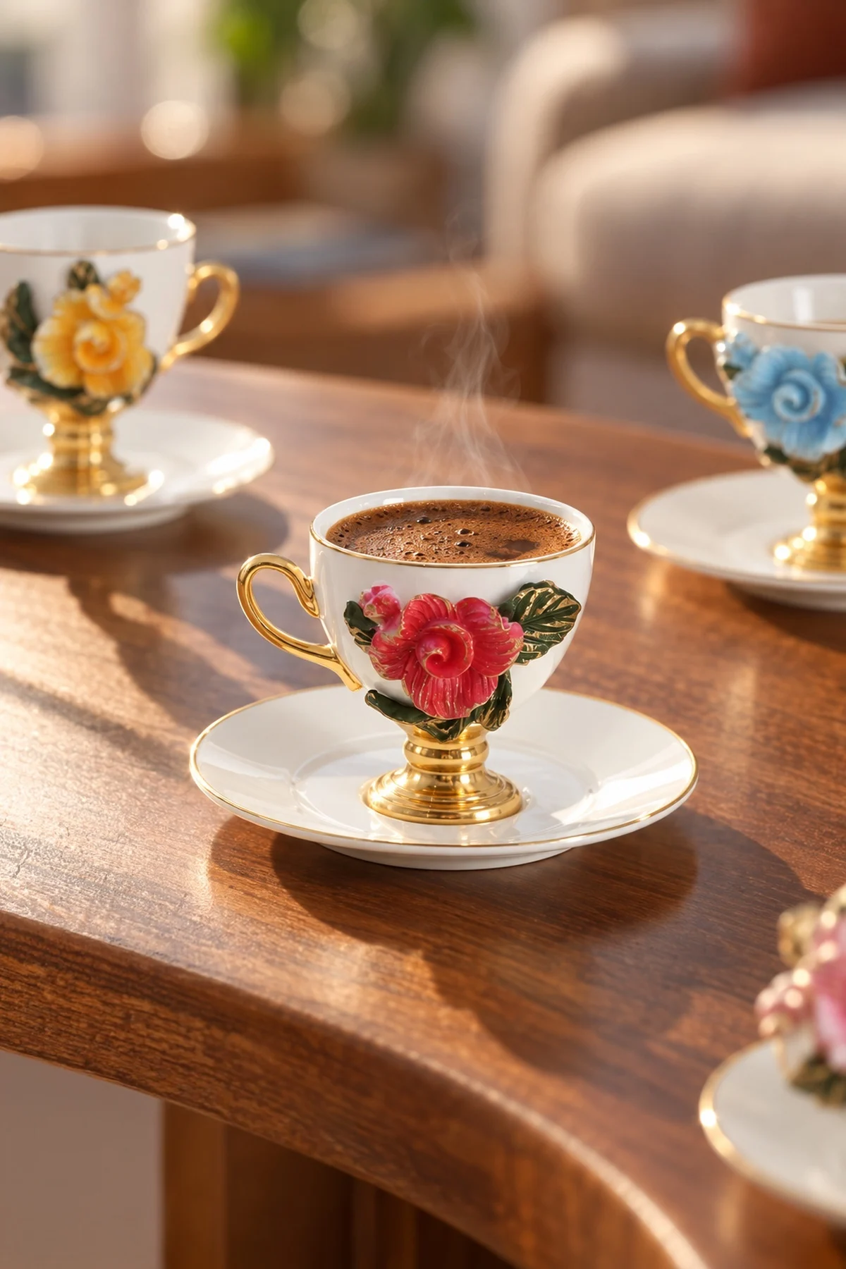 Cosmia 6 Kişilik Porselen Kahve Fincan Takımı - 90 ml · 2. fotoğraf