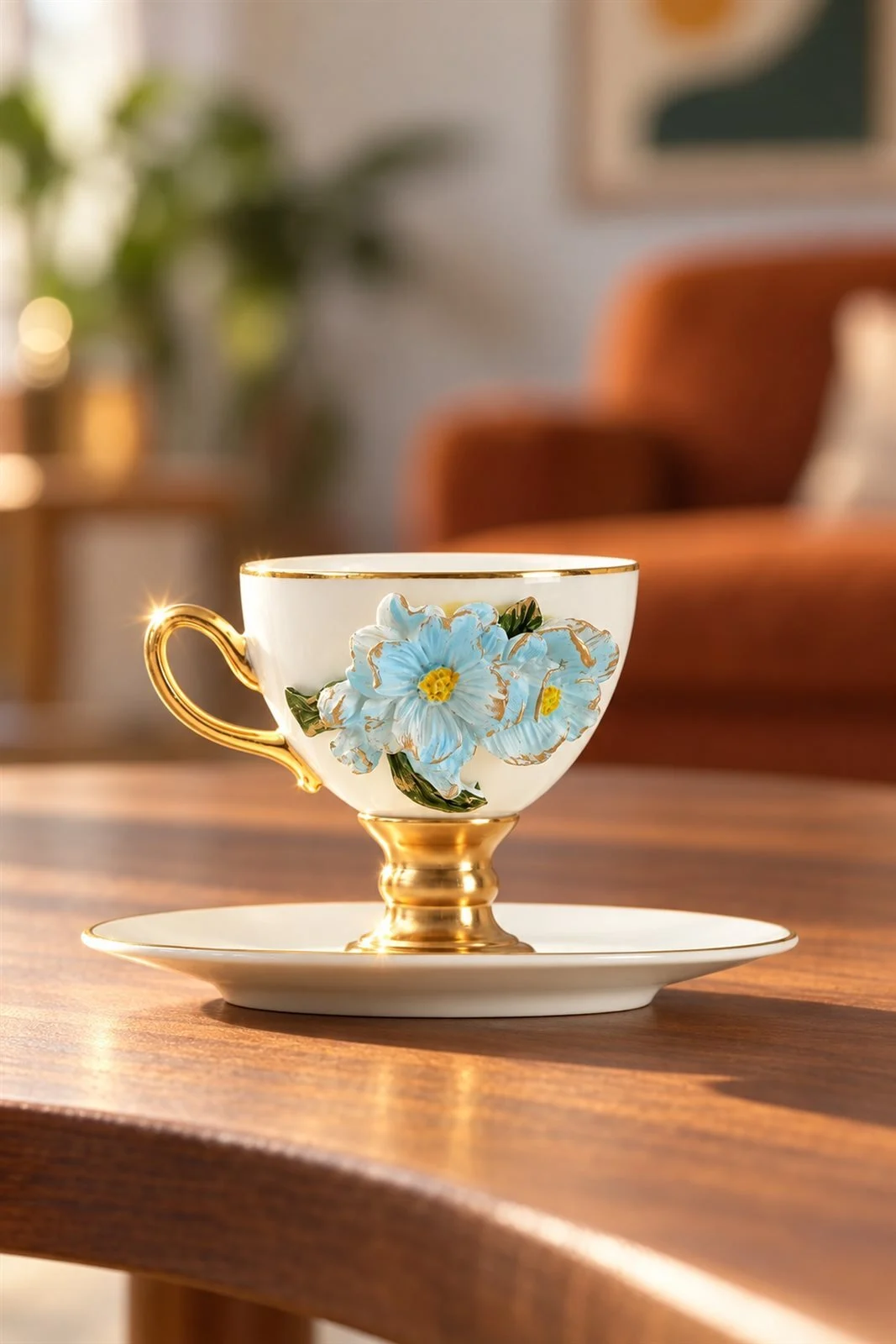 White Ohara 6 Kişilik Porselen Kahve Fincan Takımı - 90 ml · 7. fotoğraf