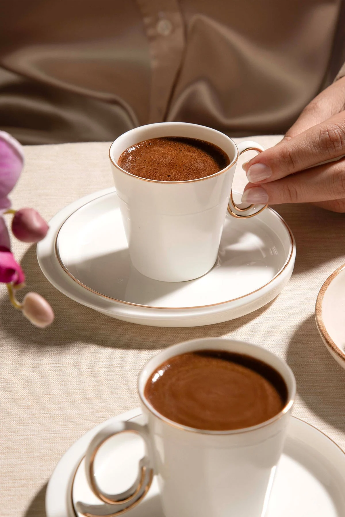 Stella 6 Kişilik 12 Parça Porselen Kahve Fincan Takımı · 3. fotoğraf