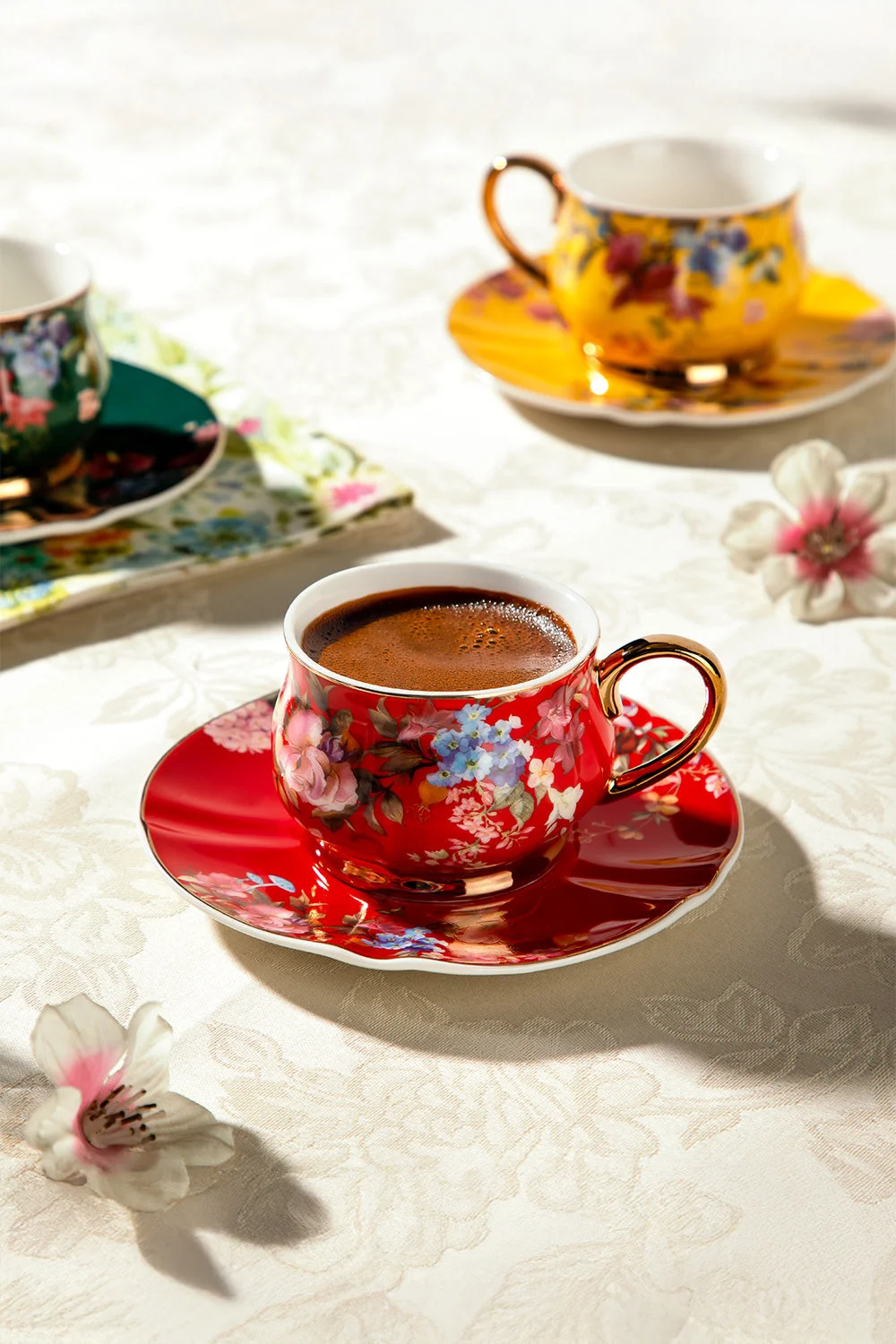 Rossella 6 Kişilik 12 Parça Porselen Kahve Fincan Takımı · 2. fotoğraf