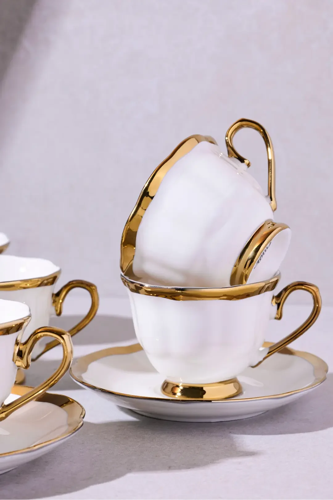 Cihangir Gold Porselen 6 Kişilik Kahve Fincanı 90ml · 2. fotoğraf