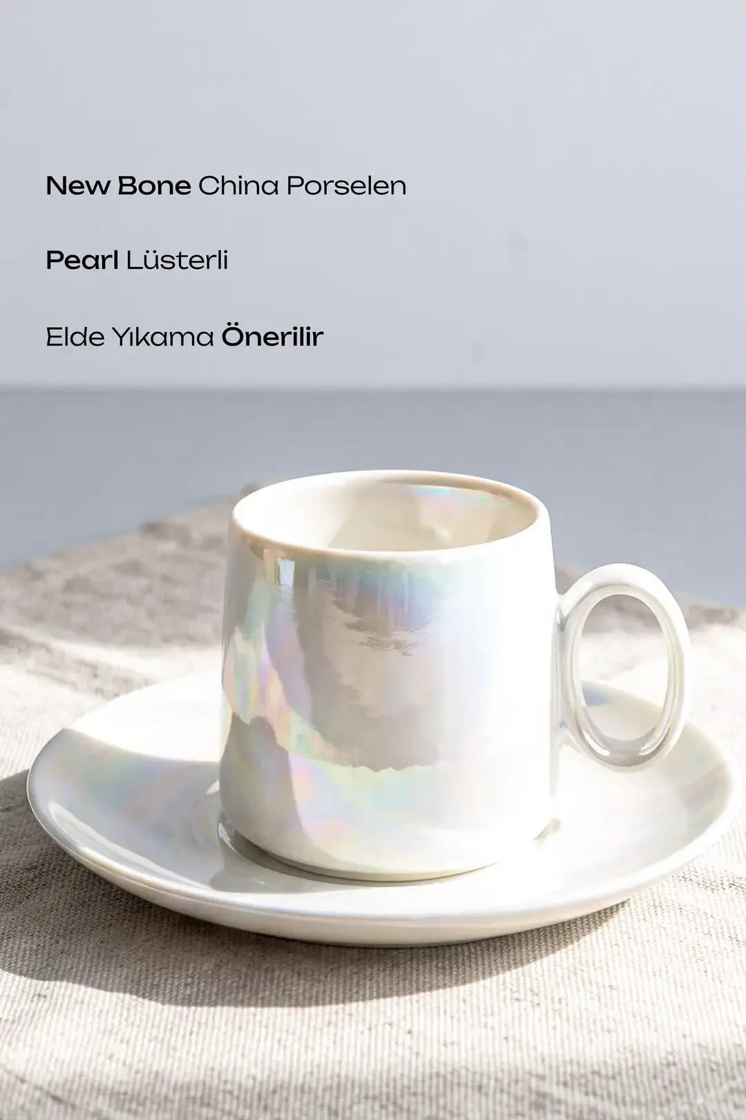 Pearl Porselen Lüster 6 Kişilik Kahve Fincanı Takımı · 2. fotoğraf