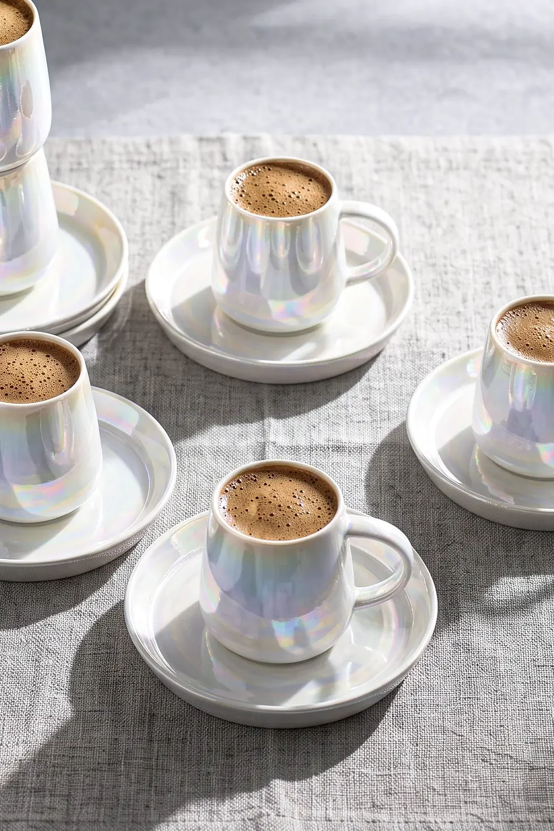 Pearl Porselen Lüster 6 Kişilik Kahve Fincanı Takımı · 3. fotoğraf