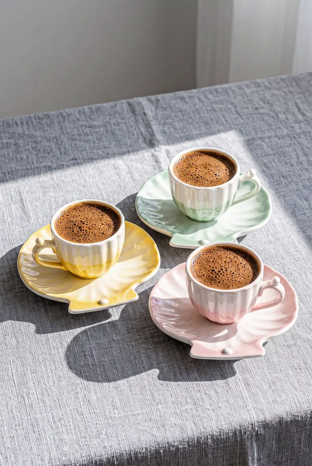 Pearl Color 6 Kişilik Porselen Kahve Fincanı Takımı · 3. fotoğraf