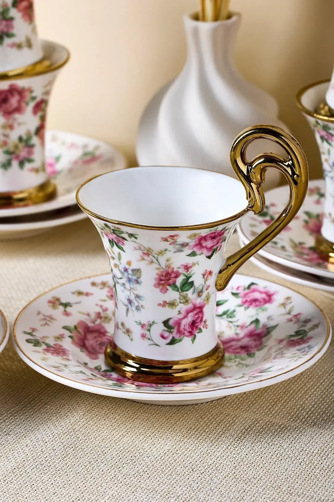 Porselen English Sachet 6 Kişilik Kahve Fincanı · 2. fotoğraf