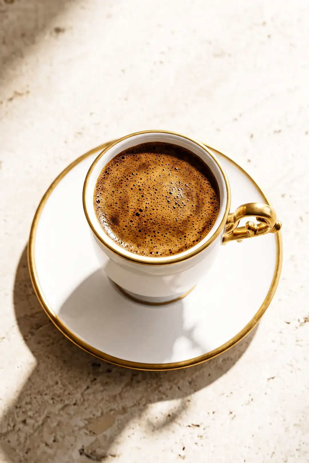 Çengelköy 6 Kişilik Barok Yaldızlı Kahve Fincanı Takımı Seti · 4. fotoğraf